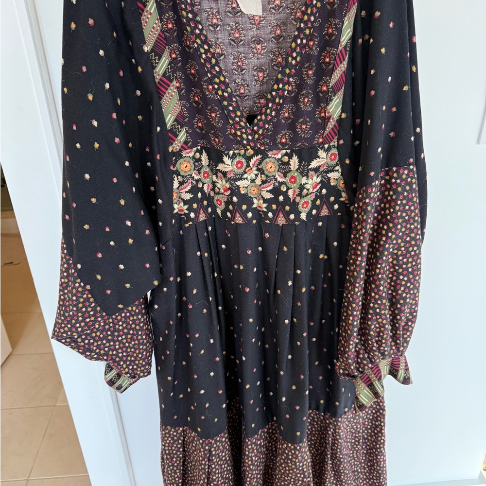 Vintage Floral Maxi Dress